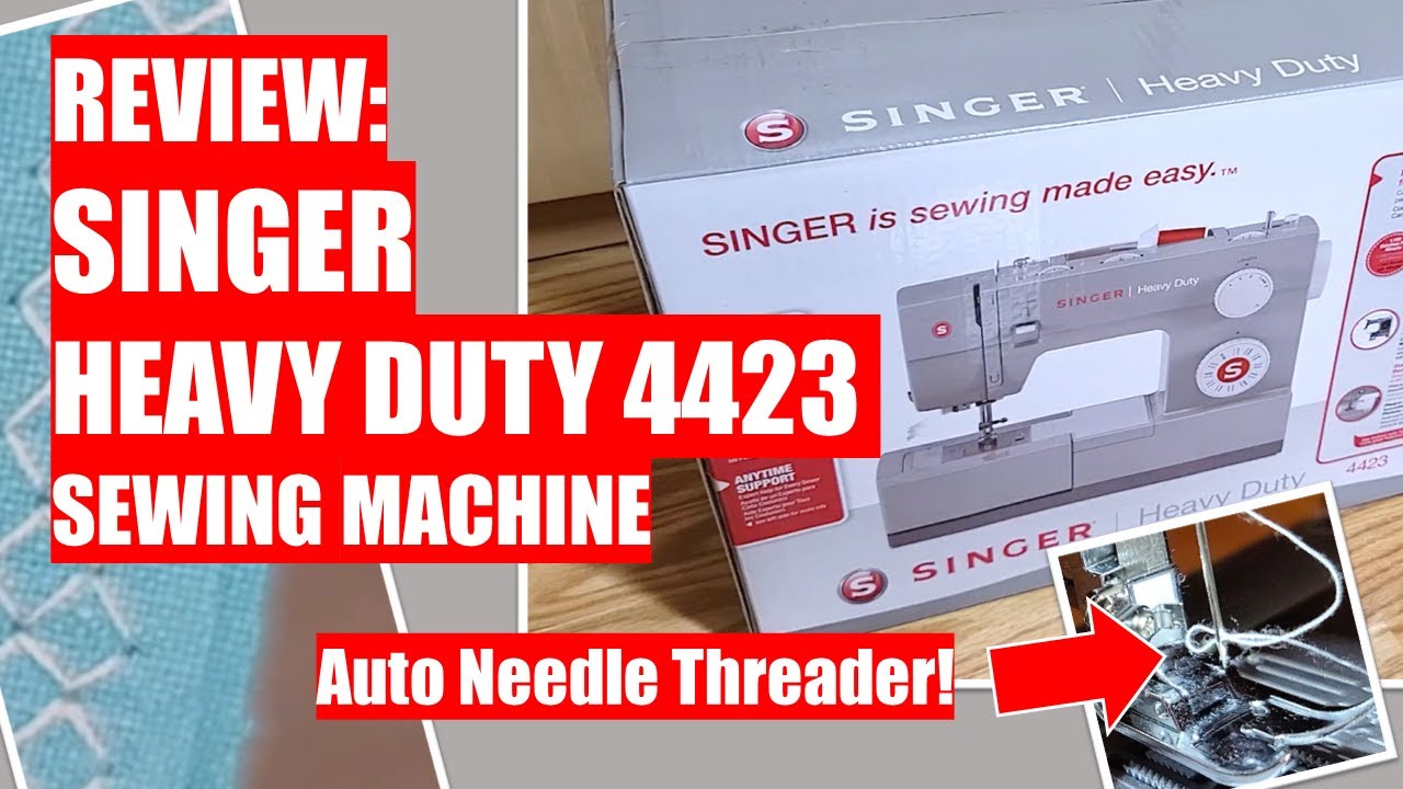 REVIEW / UNBOX:  SINGER 4423 Heavy Duty Sewing Machine - with Auto Needle Threader!