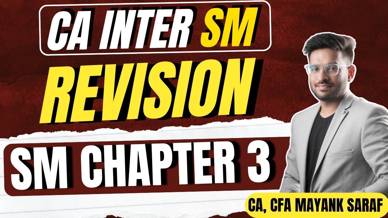 CA Inter Strategic Management (SM) Revision - SM Chapter 3 by CA Mayank Saraf