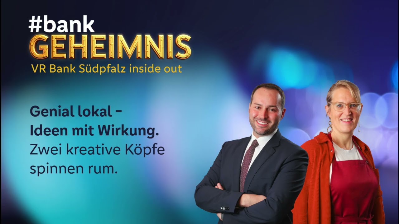 Genial lokal - Ideen mit Wirkung. Zwei kreative Köpfe spinnen rum. #bankGEHEIMNIS #15