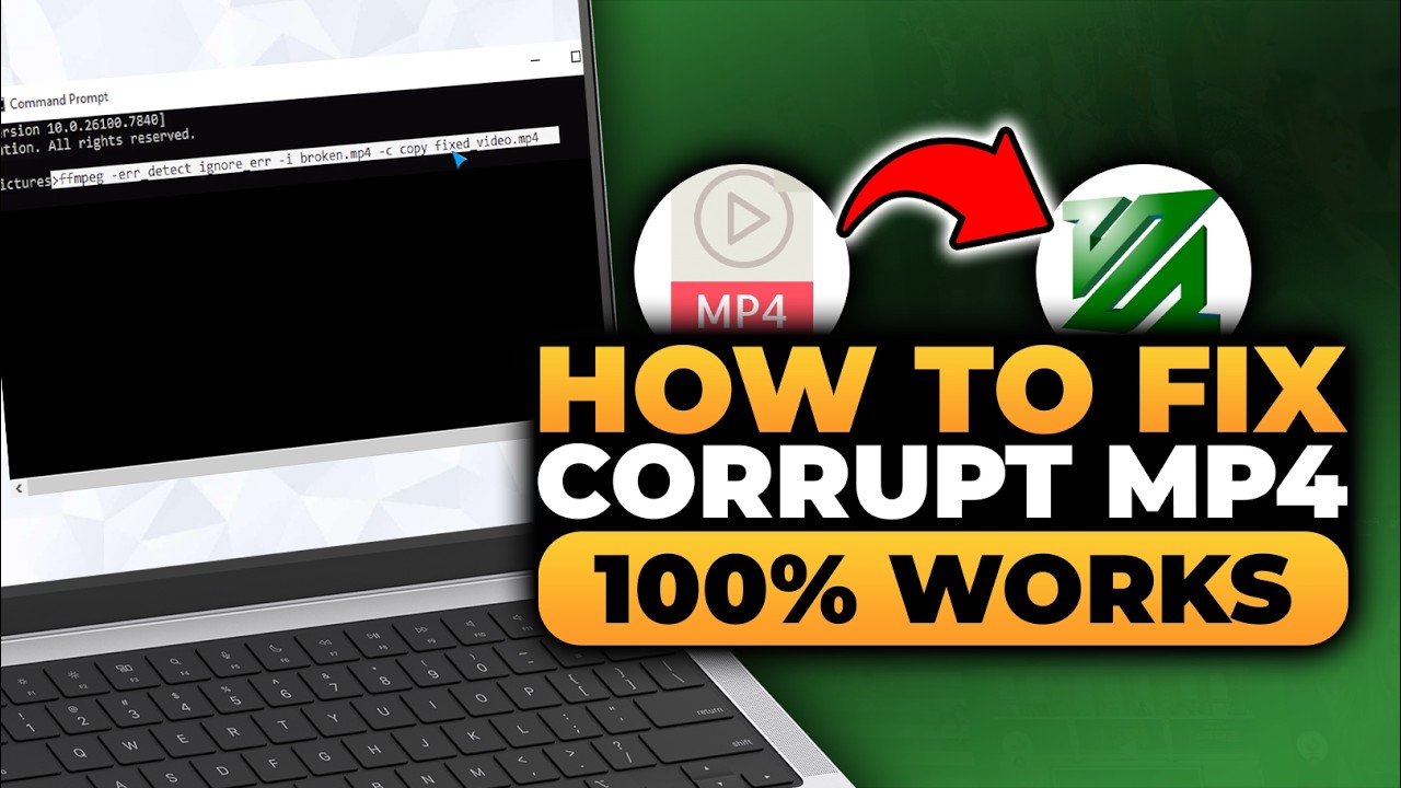 How To Fix Corrupt MP4 With FFmpeg (𝟮𝟬𝟮𝟲) | 100% WORKS | NO Yapping, To The Point! | FAST & EASY