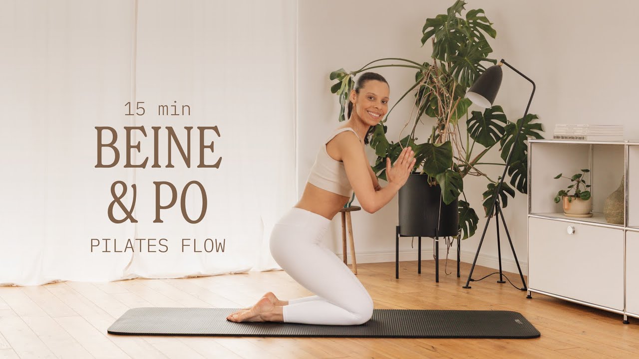 PILATES – 15 MIN BEINE & PO WORKOUT | (No Equipment) DEUTSCH