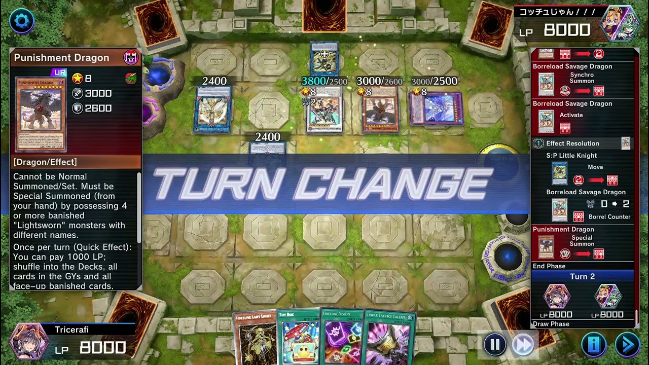 Fortune Lady White forest VS Lightsworn Tearlament