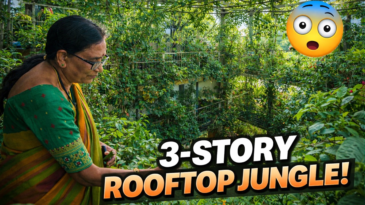 ధనలక్ష్మి గారి త్రిlevel హరితవనం #agriculture #ctg #organic #garden