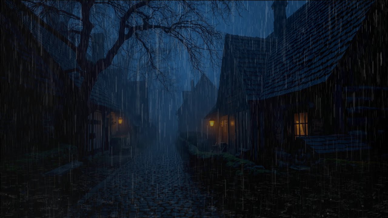 Rain-Soaked Silence in an Old Town | Ultimate Sleep & Relax Ambience