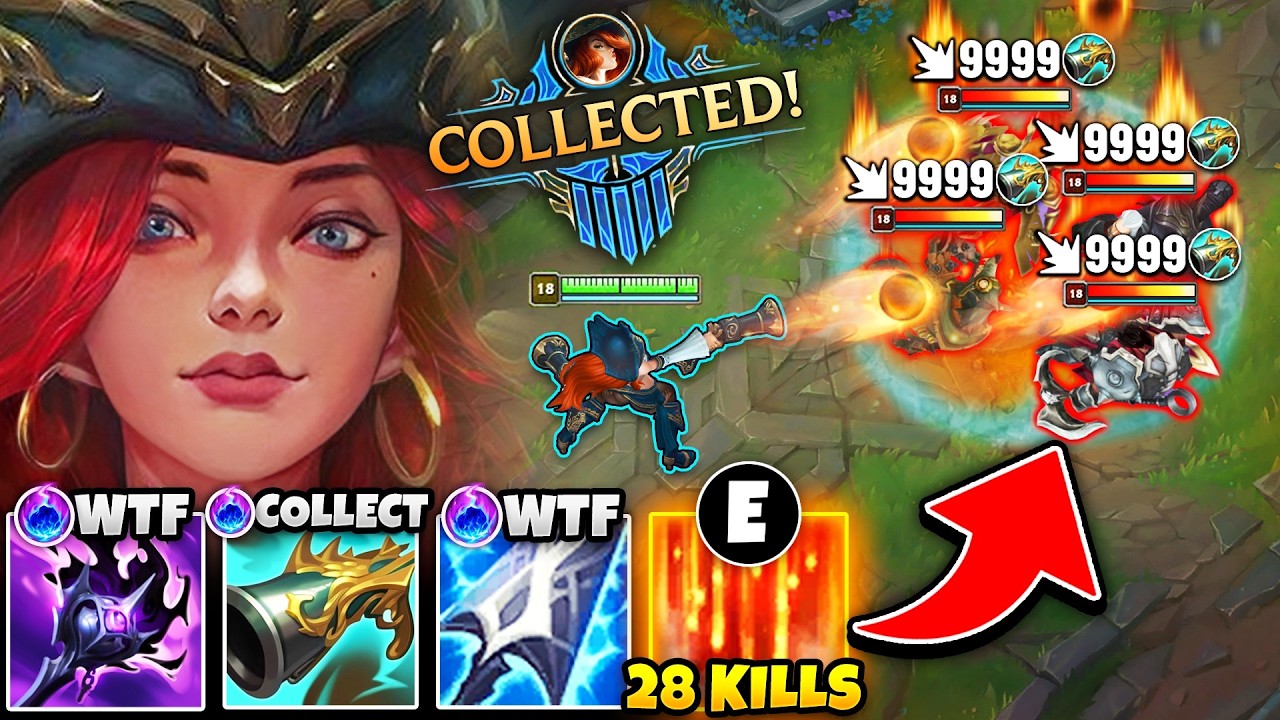 I AM ADDICTED TO THIS HYBRID MISS FORTUNE BUILD (28 KILLS, STEAL EVERY KILL)