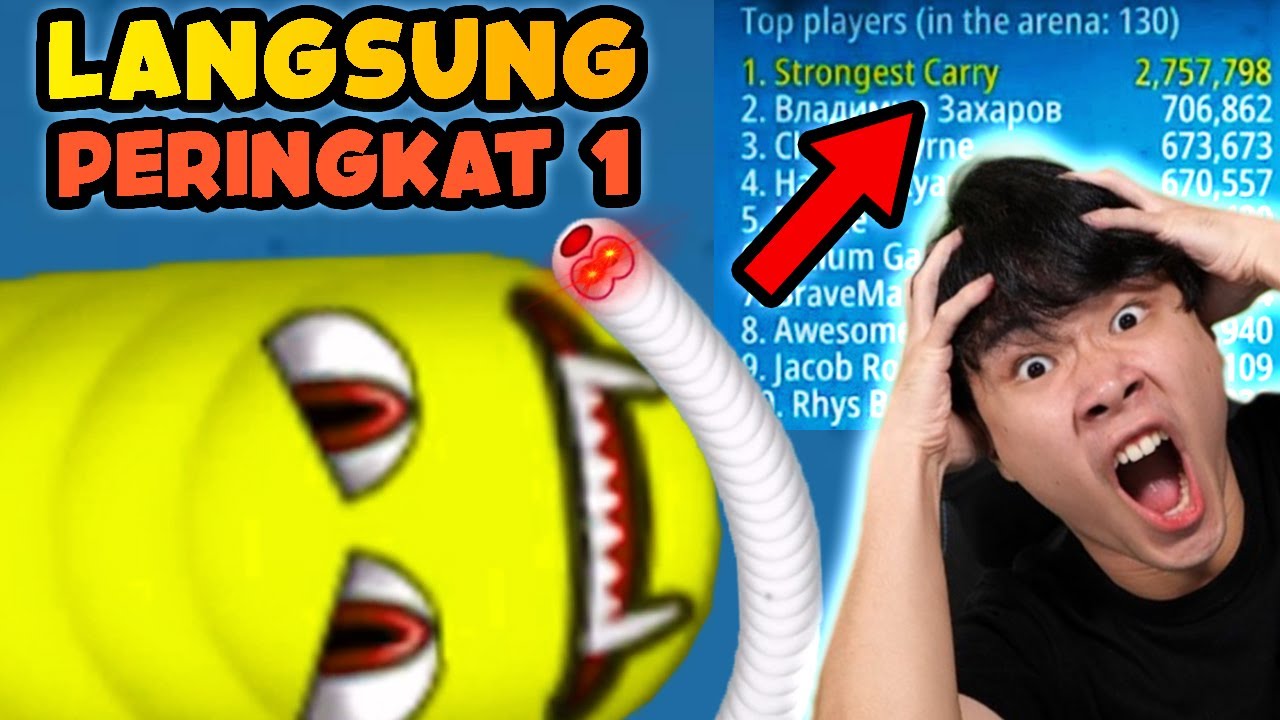 Jebak Cacing Besar Alaska, Langsung Peringkat 1 Dunia - Worms Zone .io