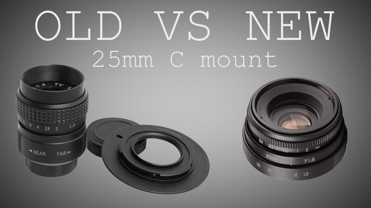 £20 25mm C mount Lens Review New vs Old (links below)