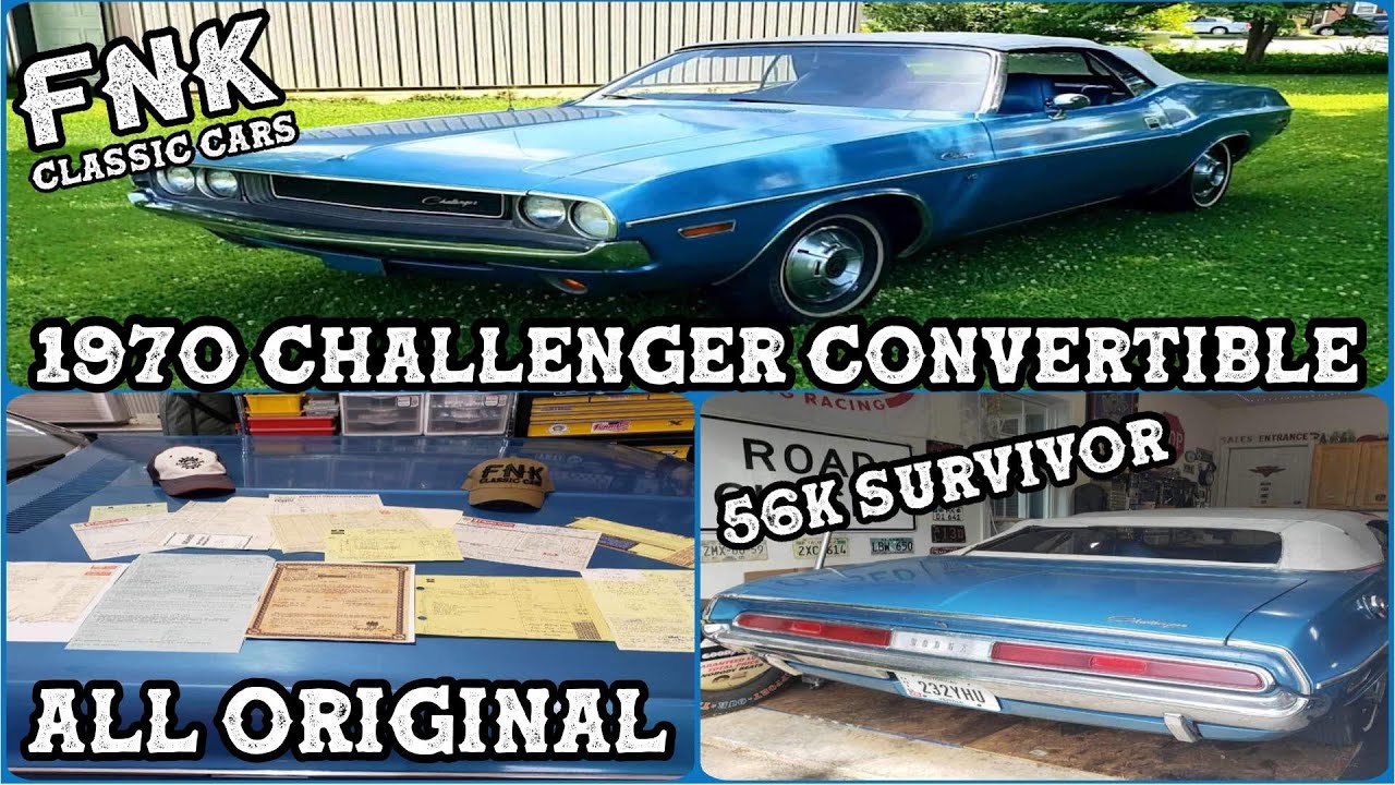 1970 Dodge Challenger Convertible -All Original Low Mileage Survivor -Parked In 1994 It Rides Again!