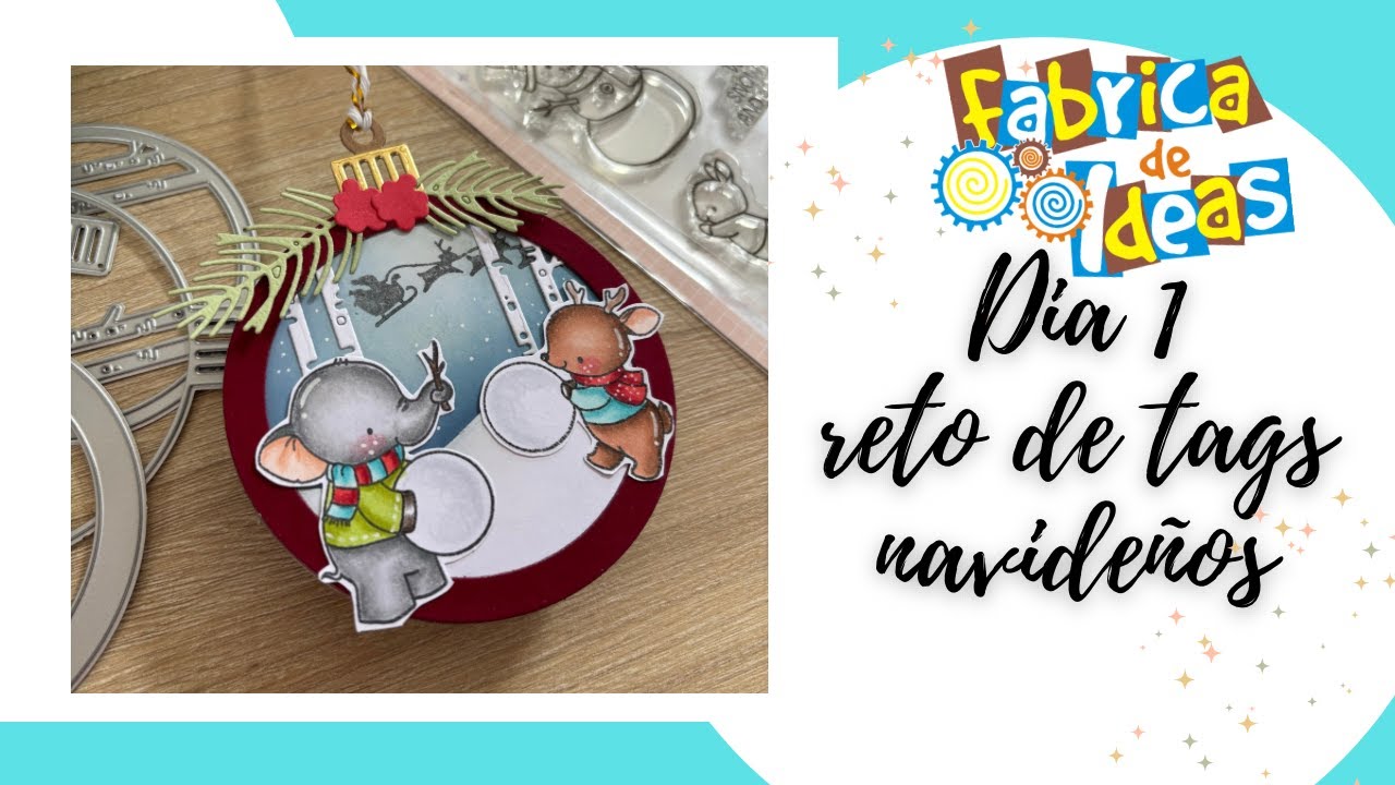 Empezamos reto! | Tags navideños 2025 | Dia 1 | Sellos mama elephant