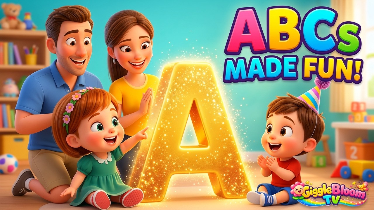 ABC SONG! 🍎 Learn Phonics A-Z with Bloom & Giggle | GiggleBloomTV Nursery Rhymes