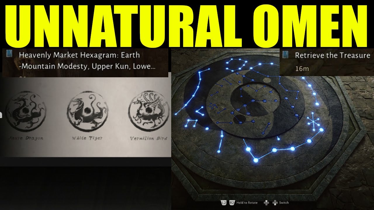 where winds meet - Heavenly Market Hexagram puzzle guide (constellation puzzle | retrieve treasure