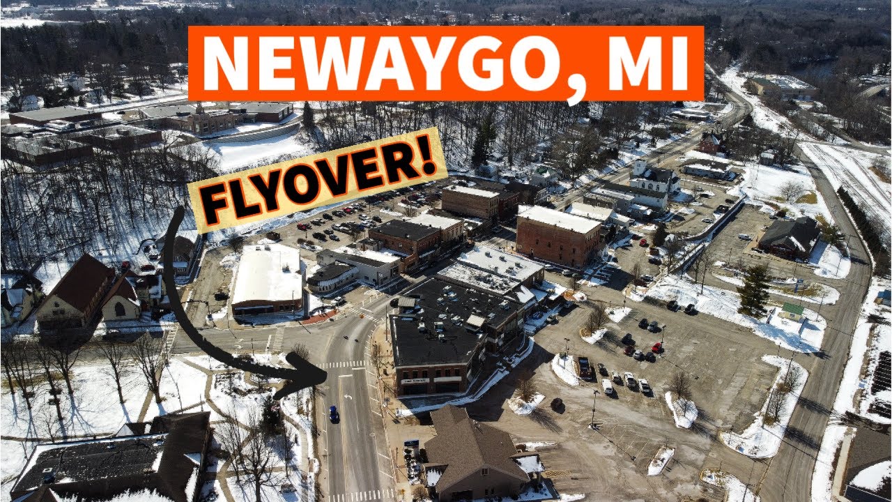 Downtown Newaygo Flyover!