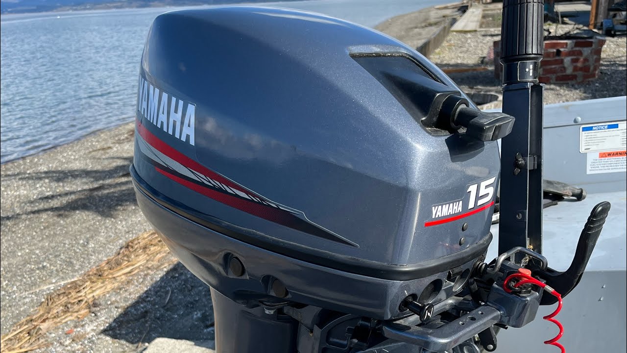 Совершенно новый Yamaha 15 л.с. 1998 года. Первый заезд на воду!