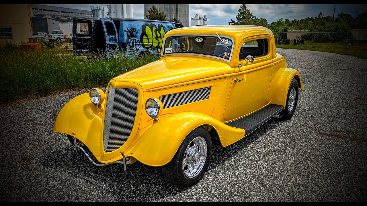 1934 Ford 3 Window Coupe For Sale~ZZ4 Motor~4 Speed Auto~A/C~P/ Rack~PDB~PW~P/ Trunk~Killer Build!