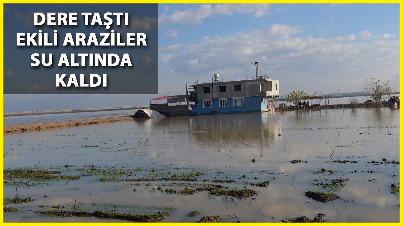 Hatay'da Araziler Su Altında Kaldı