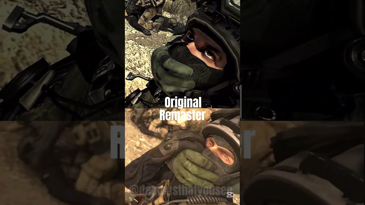 Shadow Company Soldier Death Original Vs Remastered #cod #fyp #foryou #mw2