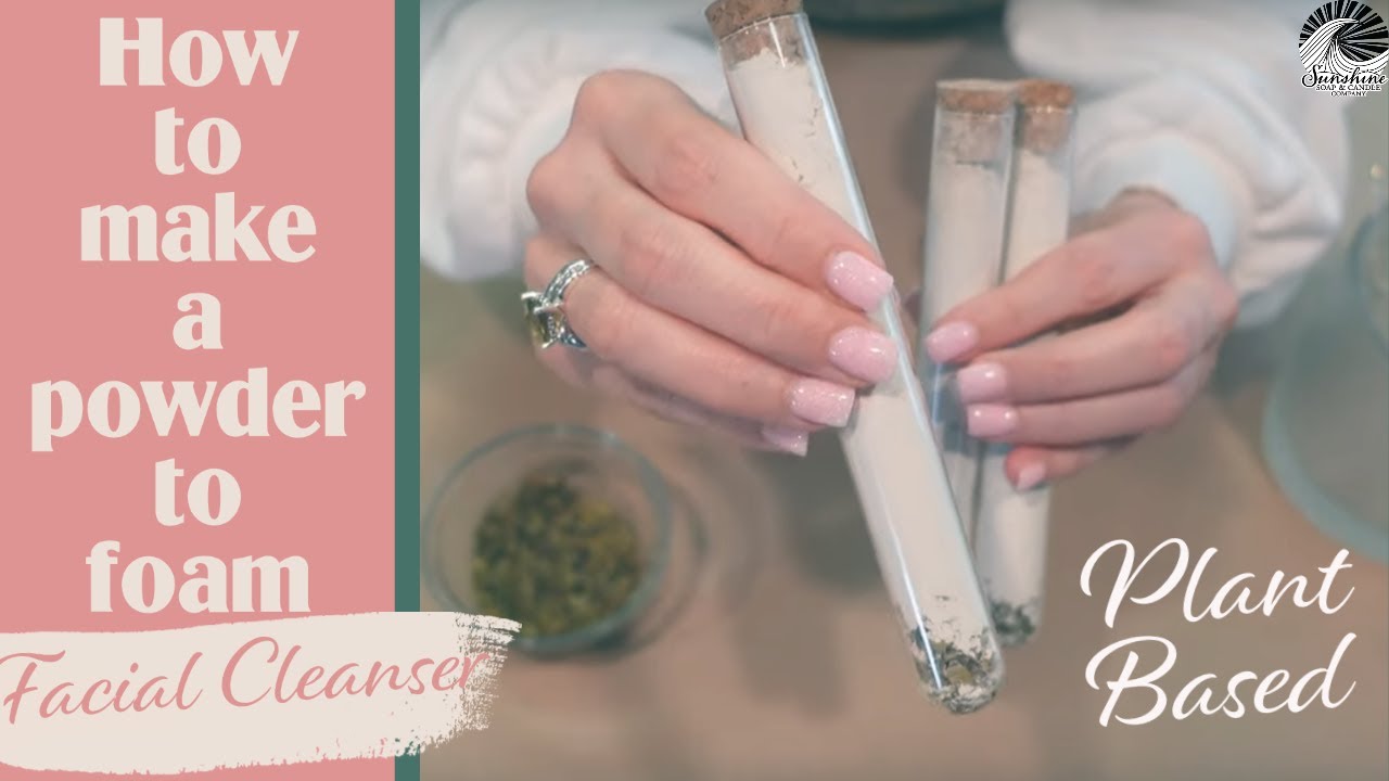 HOW TO MAKE A POWDER TO FOAM CLEANSER (With Moringa and Dandelion) TUTORIAL + DIY