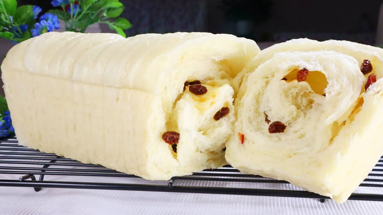 【NO OVEN】You can't buy it from store Very Fluffy Raisin BREAD ▏Gabaomom Cuisine
