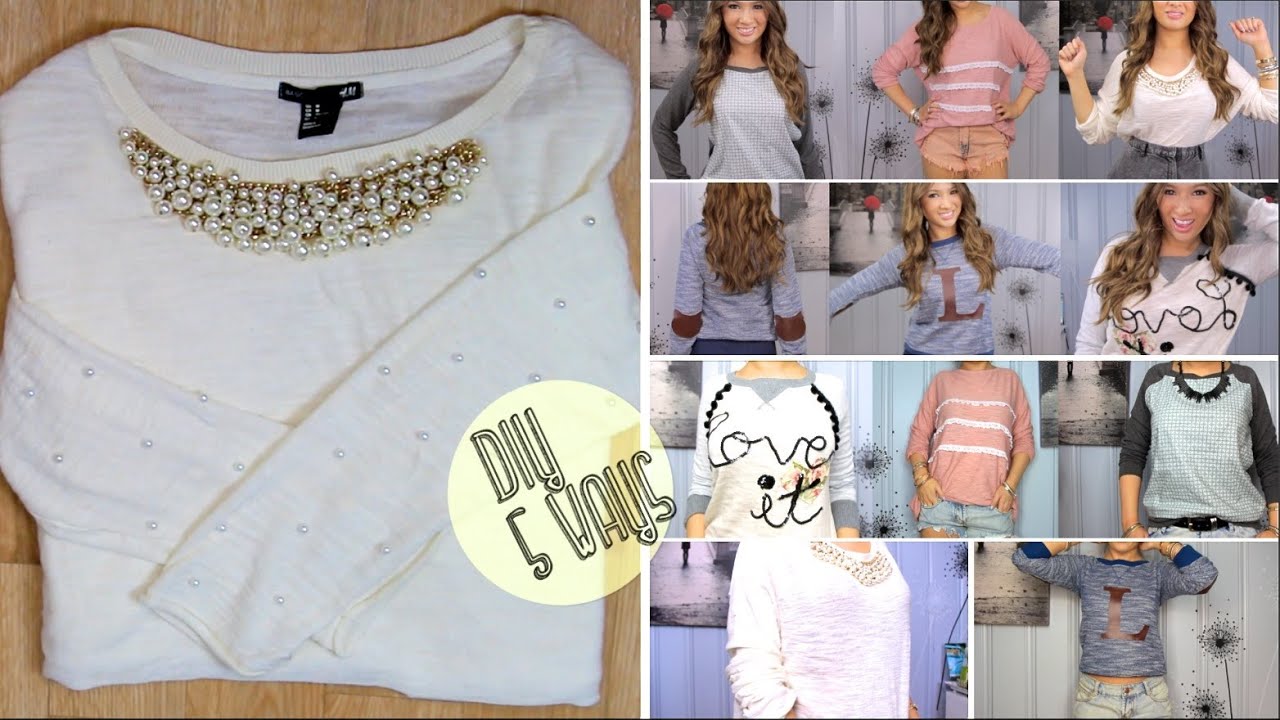 5 DIY Sweatshirts/Sweaters