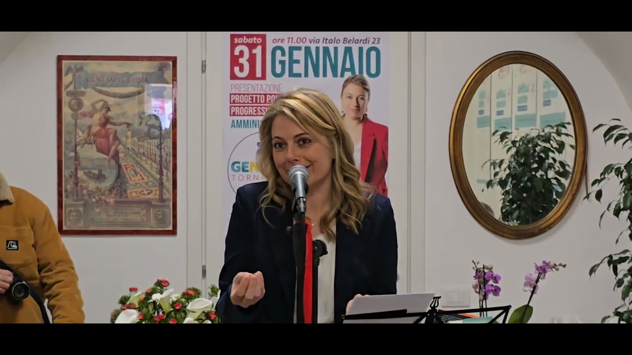 Progetto Amministrative 2026 – Intervento di Giulia Briziarelli | Genzano Torna Bella - 31 gennaio 