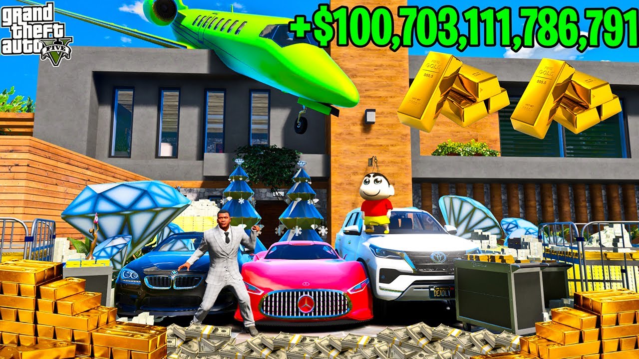 FRANKLIN TOUCH ANYTHING BECOME GOLD ll EVERYTHING IS FREE IN GTA5 ! DeadlyGamer