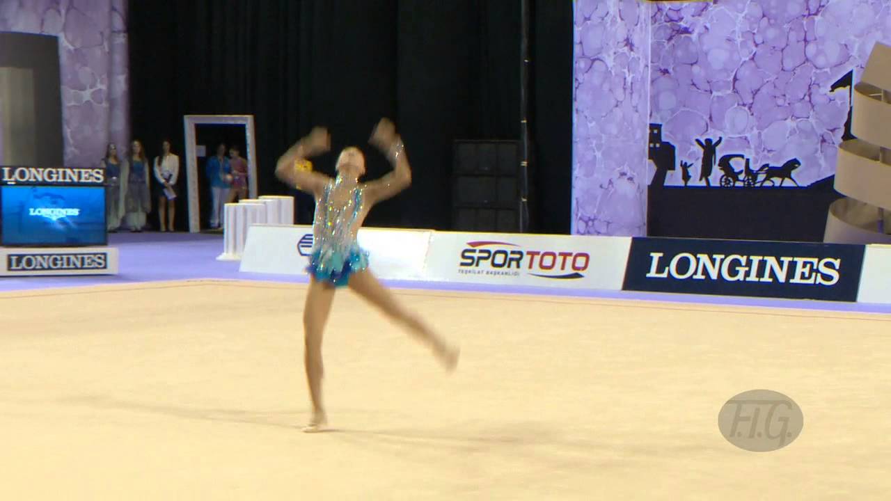 DENG Senyue (CHN) - 2014 Rhythmic Worlds, Izmir (TUR) - Qualifications Ball