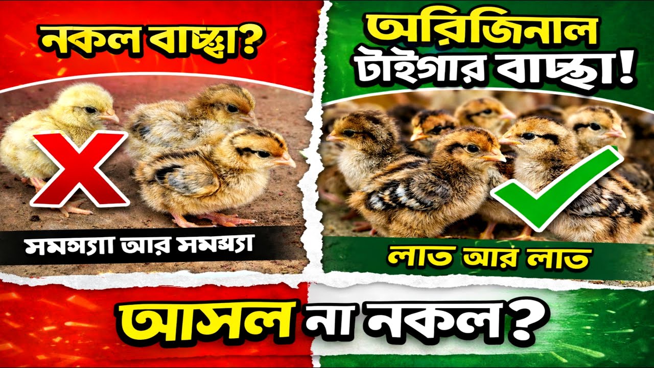 অরিজিনাল টাইগার মুরগির বাচ্চা || Real Tiger Chicks || লাভজনক খামার শুরু করুন