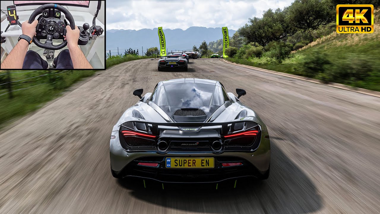 McLaren 720S Coupe VS Supercars - Forza Horizon 5 | Logitech G923 Steering Wheel