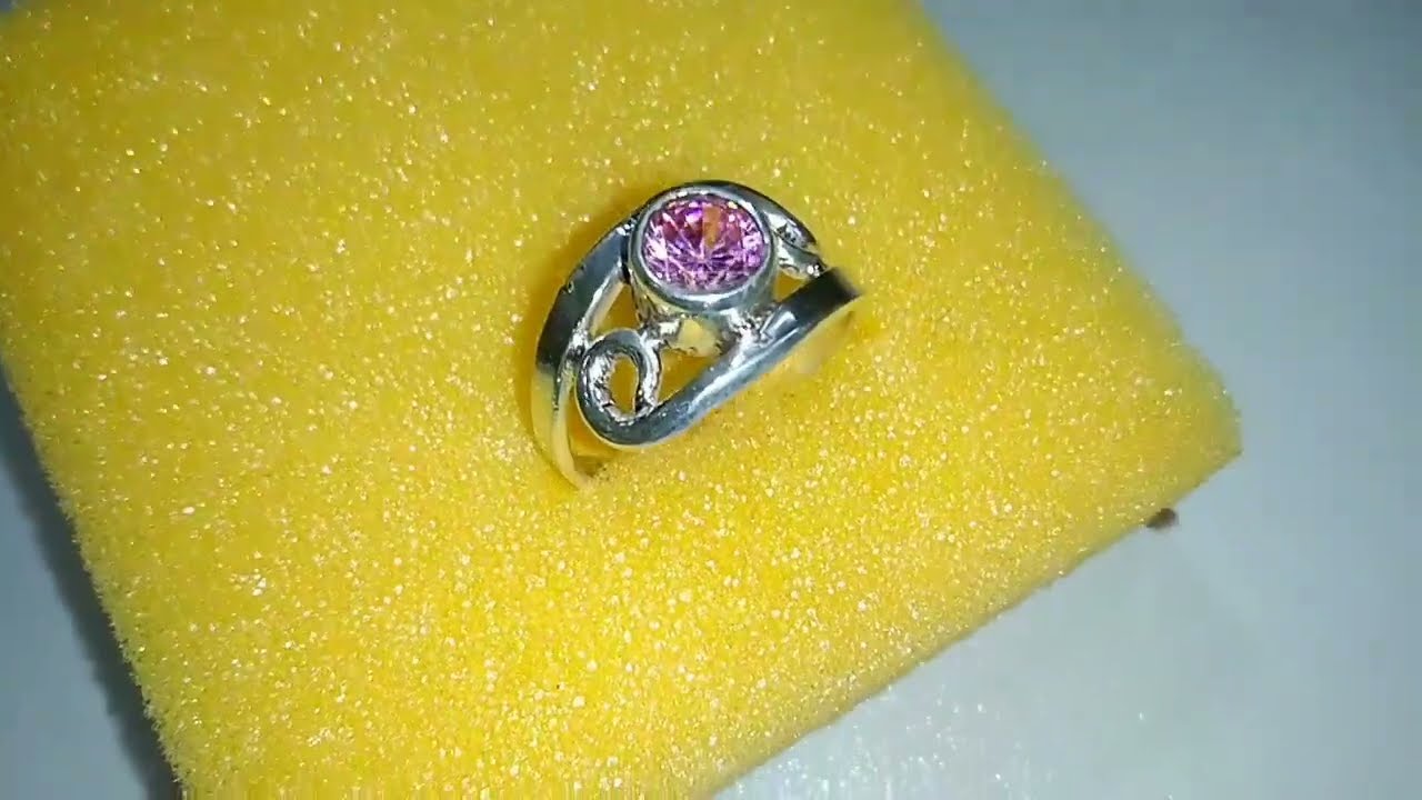 Watch This Silver Ring Come to Life | Pink Gemstone