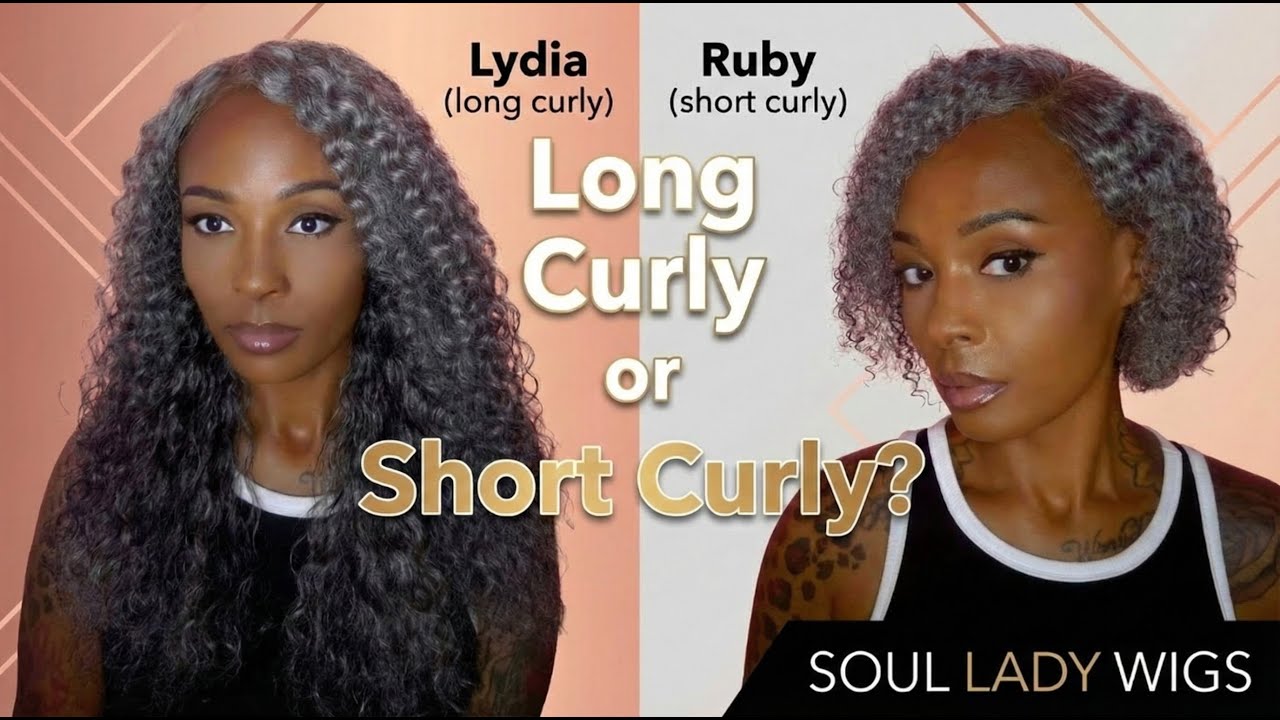 Salt Pepper Curly Wig Review: Long vs Short – Which One Should You Choose? #saltandpepperwig #wigs