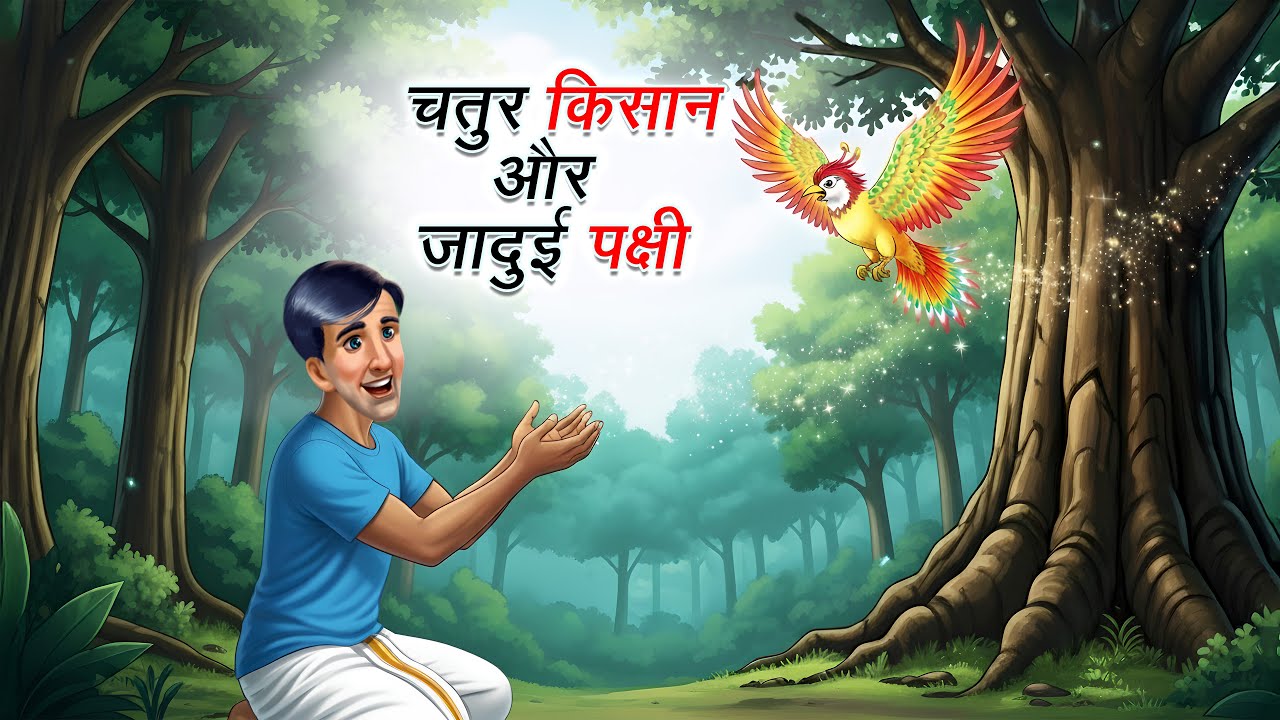 चतुर किसान और जादुई पक्षी | CHATUR KISAN AUR JADUI PAKSHI। Hindi Kahaniya।  Hindi Cartoon Story