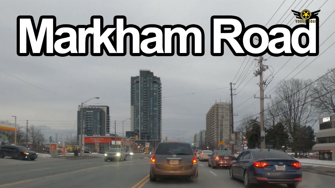 Markham Road South Evening Drive - Scarborough Ontario Canada Feb 2021 (4K)