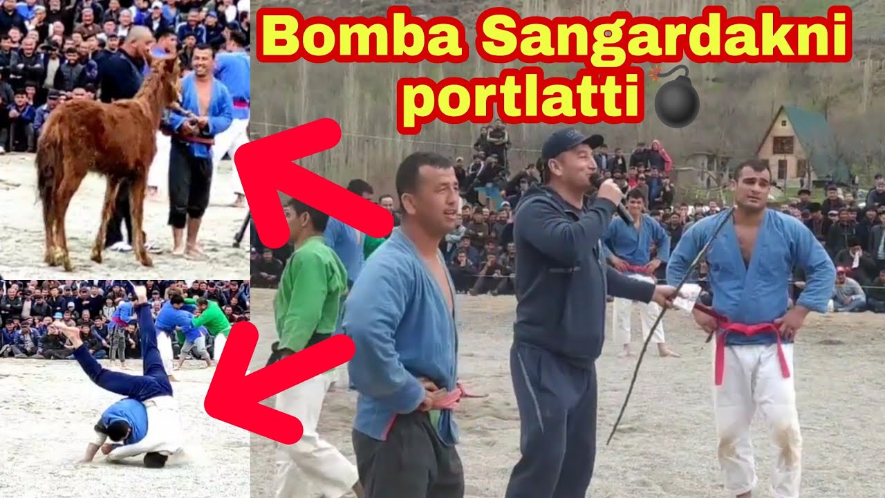Bomba polvon Sangardakni portlatti.! Raqibini yiqitib zotini olmadi Chiroyli yiqitaman keyin olaman!