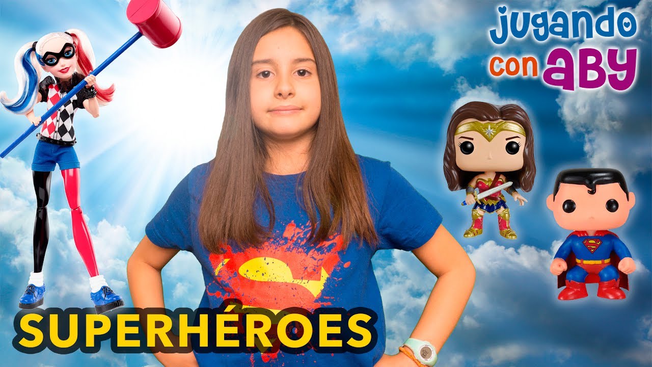 Mis muñecos de Superhéroes. CHICAS CONTRA CHICOS. Wonderwoman, Harley Quinn, Superman.