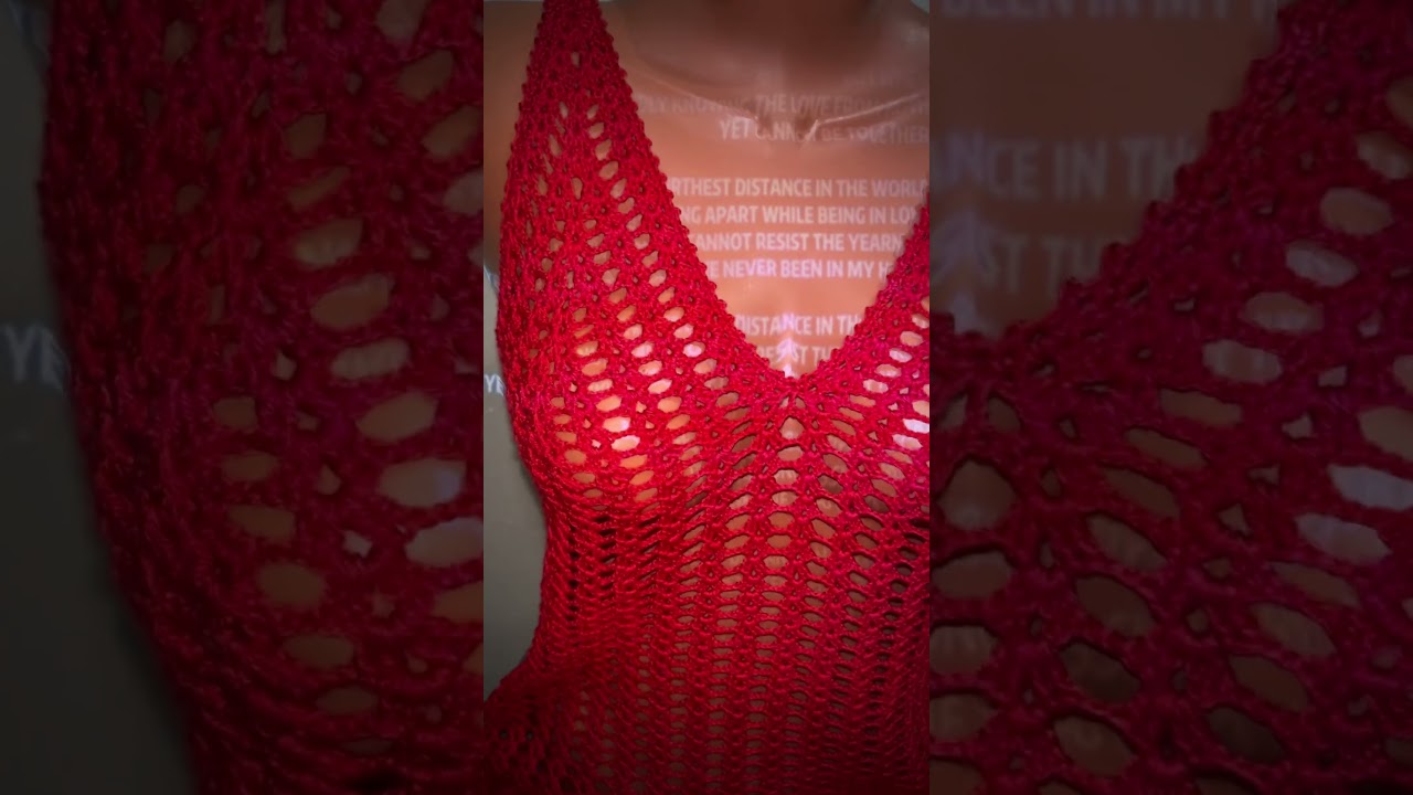 Пляжное платье #crochet #knitting #dress #handmadeknitting #fashion #вязаниекрючком #крючком