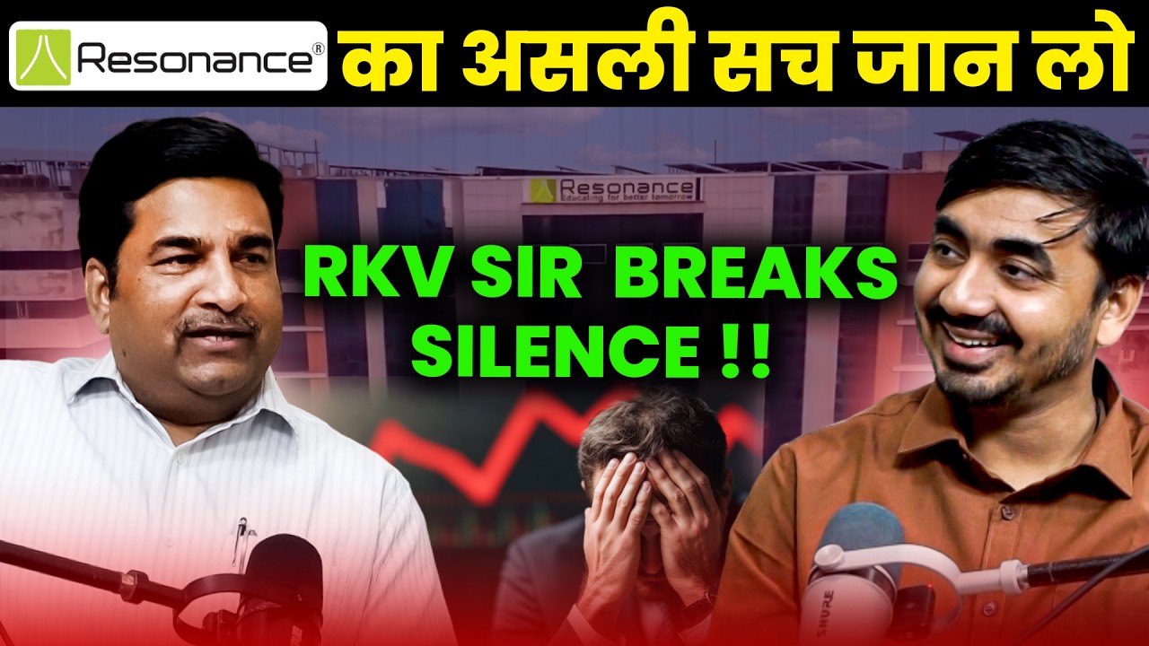 Finally RKV Sir Breaks Silence! | The Unfiltered Truth of Resonance Kota You Weren't Told ❌