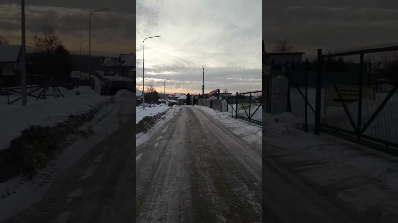 Ruciane-Nida 2026-02-21 ul. Gałczyńskiego i Lipowa, dawny plac PKS, park z brodzikiem ZPPiW