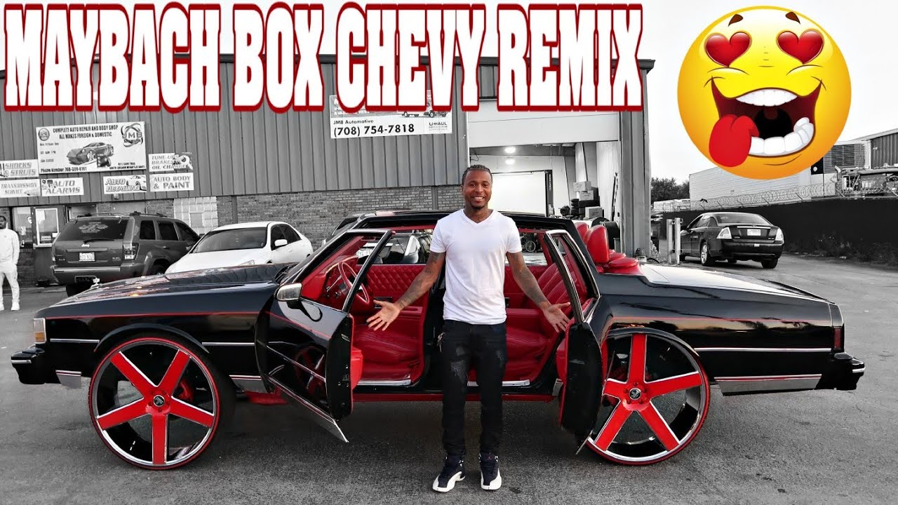 INSANE MAYBACH BOX CHEVY MONTE CARLO ON 32s CRAZY NEW AIR BRUSH