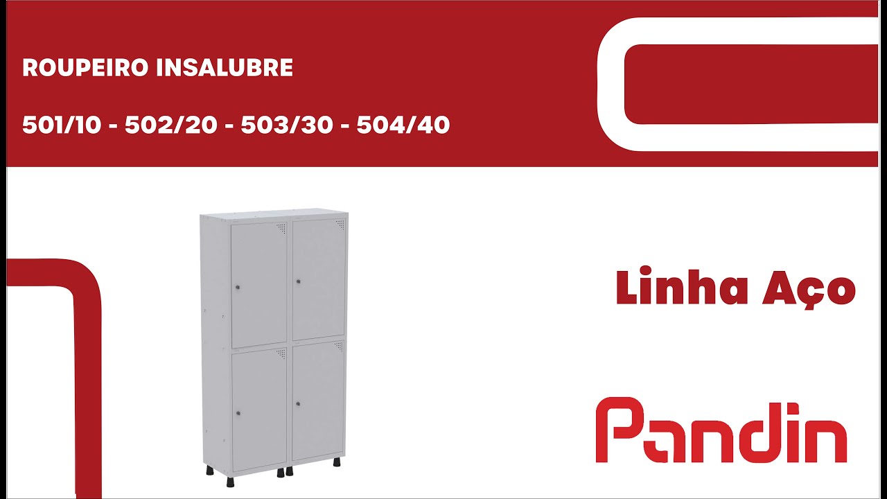 Roupeiro Insalubre Prateleira Vertical - 501/2 - 502/4 - 503/6