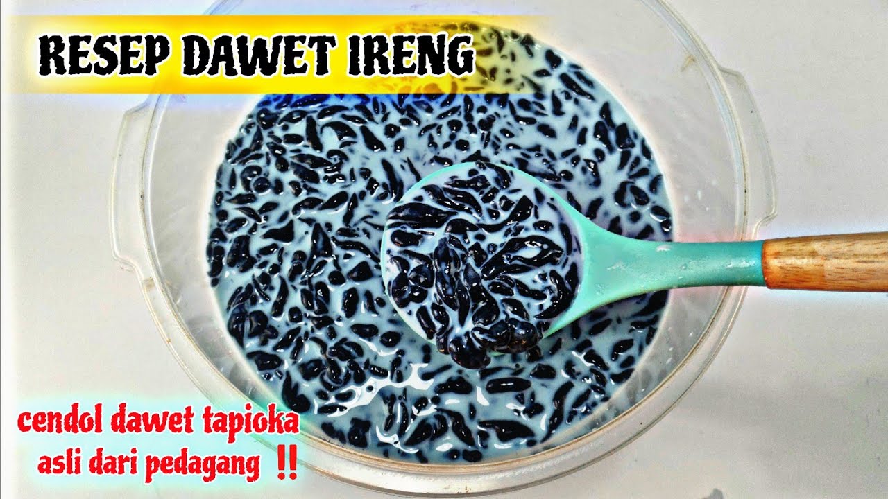 DARI 250 GRAM TEPUNG TAPIOKA BISA MENJADI 4 LITER CENDOL DAWET IRENG