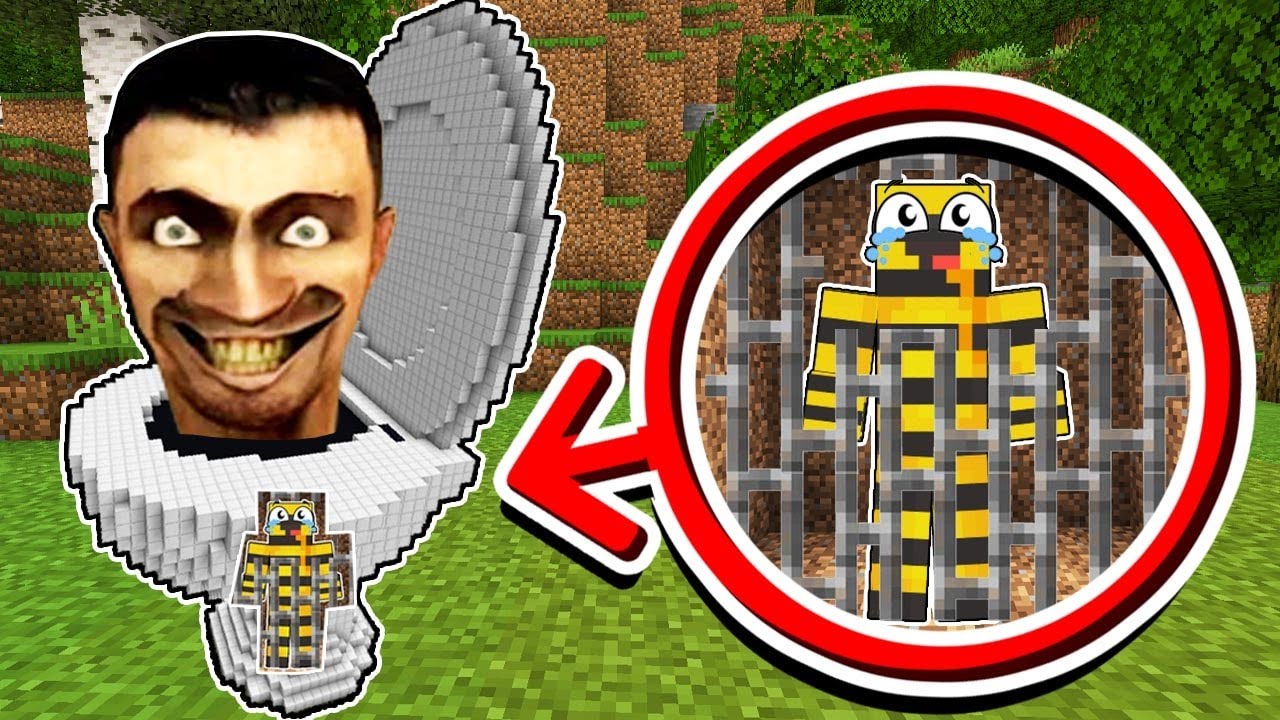 ZOSTAŁEM ZAMKNIĘTY w SKIBIDI TOILET w Minecraft!