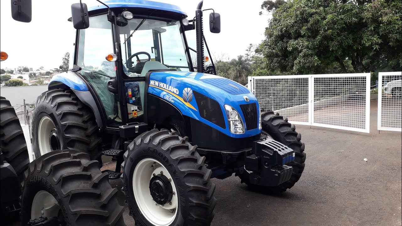 Trator TL 5.80 New Holland em detalhes.