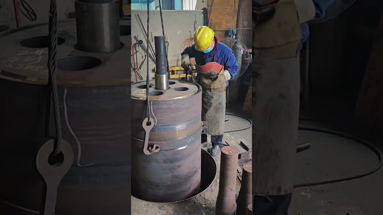 Roller heating and automatic welding 