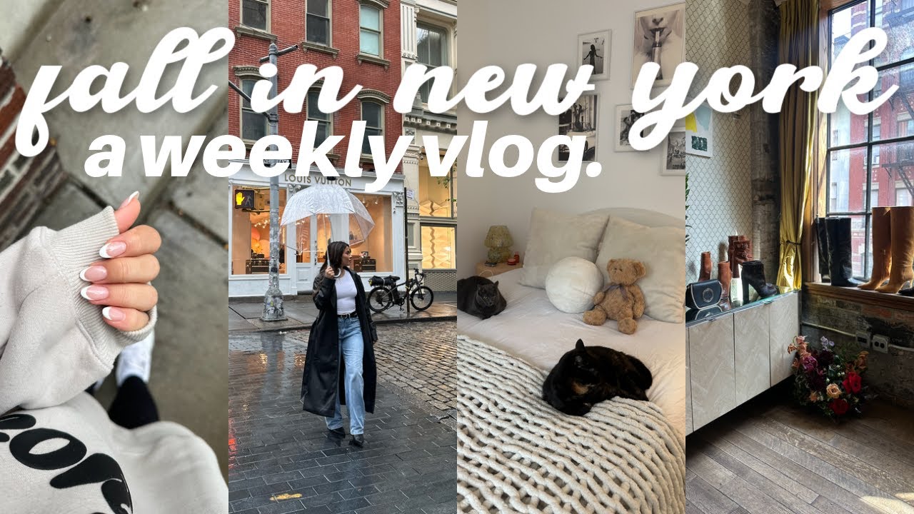 WEEKLY VLOG: fall days in nyc, packing for Cali, hanging with friends
