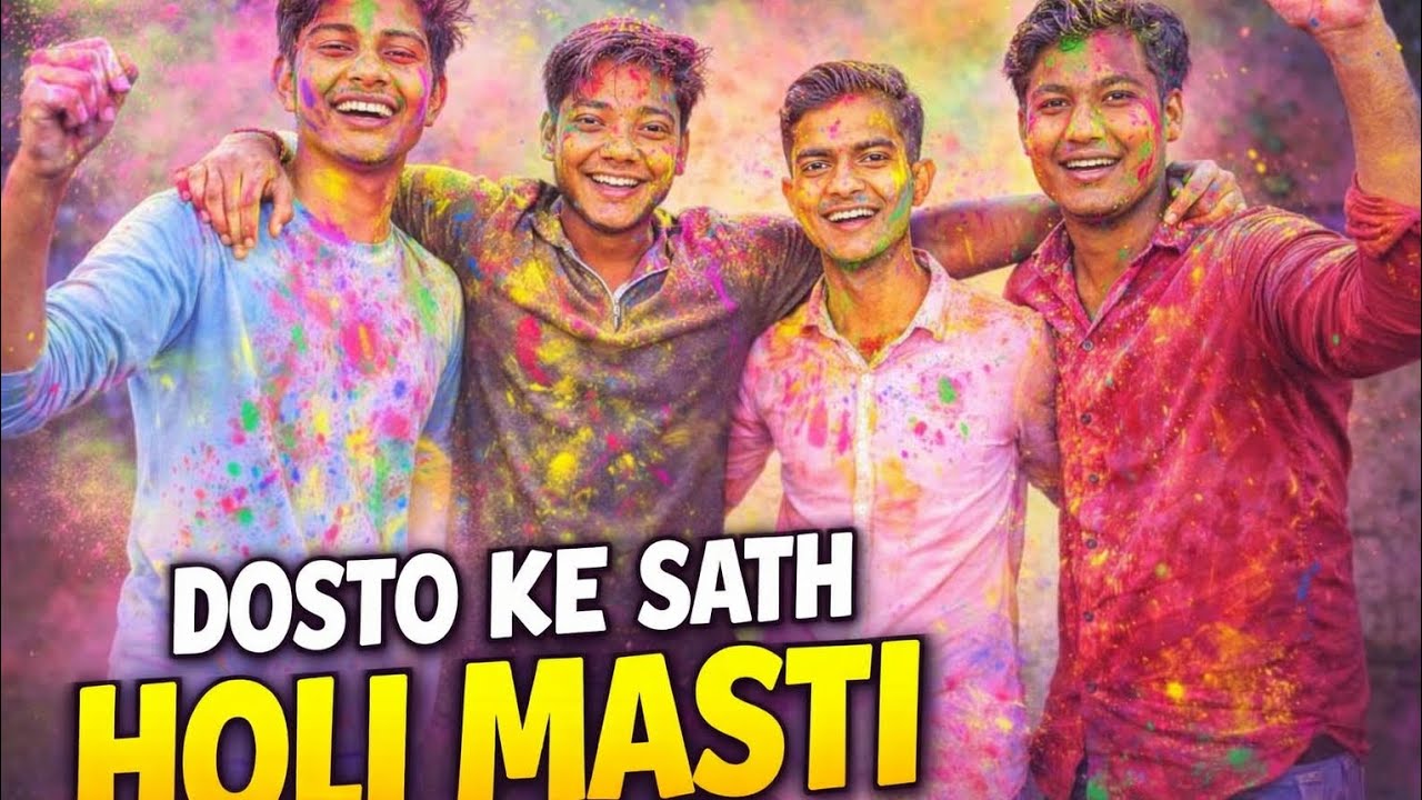 Dosto ke sath holi 🫟 masti special video #vlog 