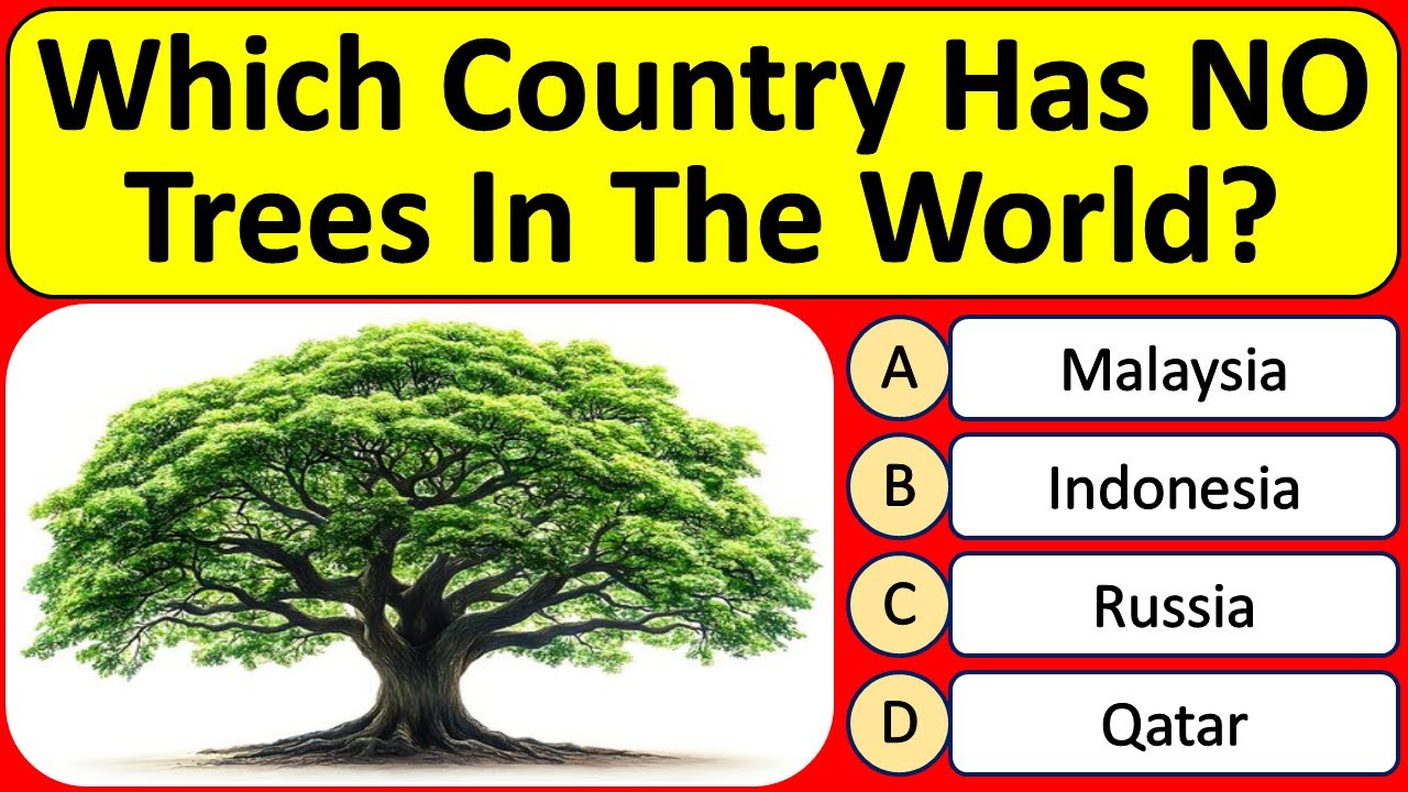 Which country has NO Trees in the world | Gk Questions and Answers | Gk Quiz in English | World GK