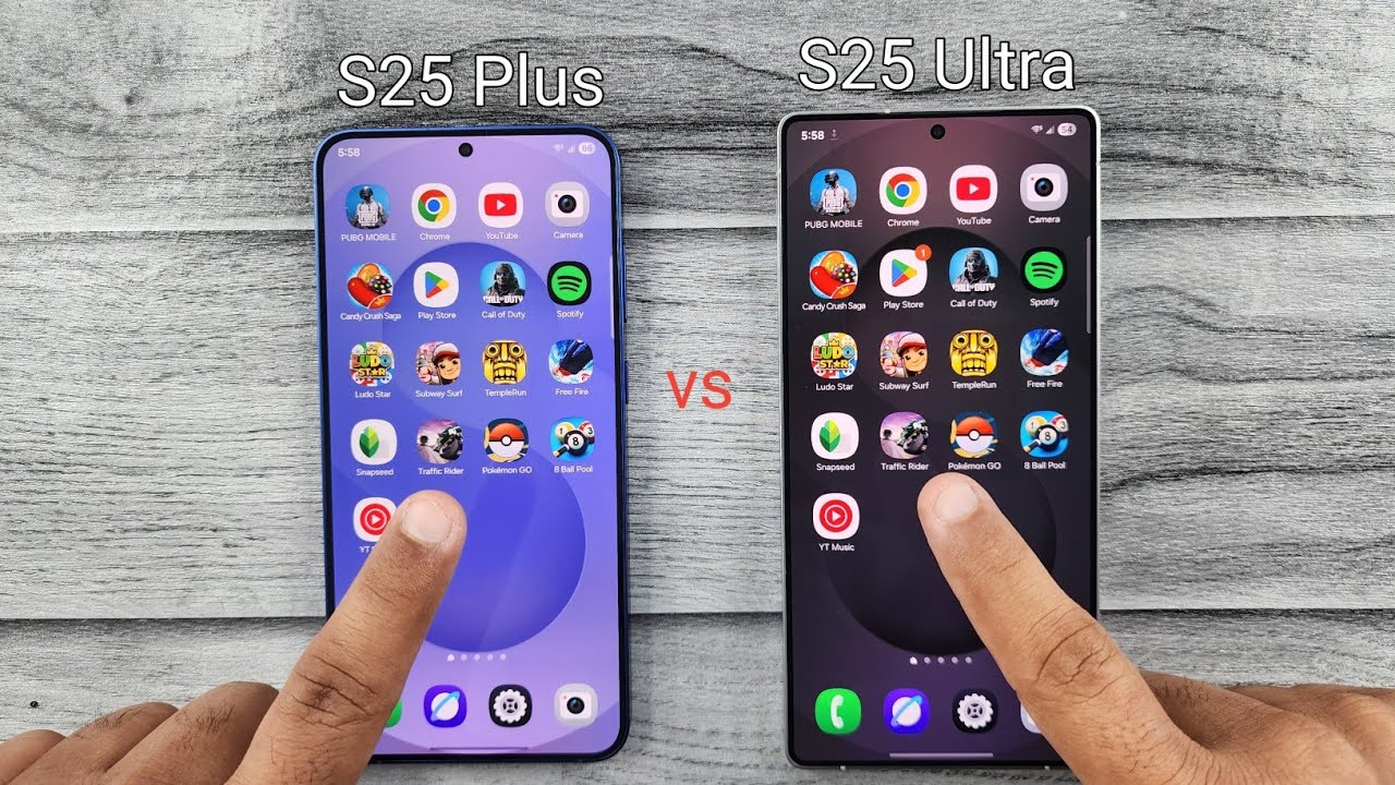 SAMSUNG S25 Ultra vs SAMSUNG S25 Plus Speed Test 