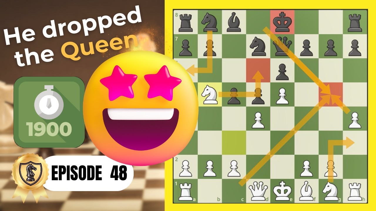 Outplayed… Then He Dropped the Queen 😅 | 1900 ELO Climb – Ep. 48