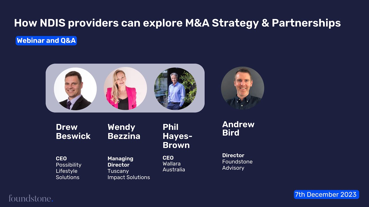 How Healthcare / NDIS providers can explore M&A Strategy & Partnerships