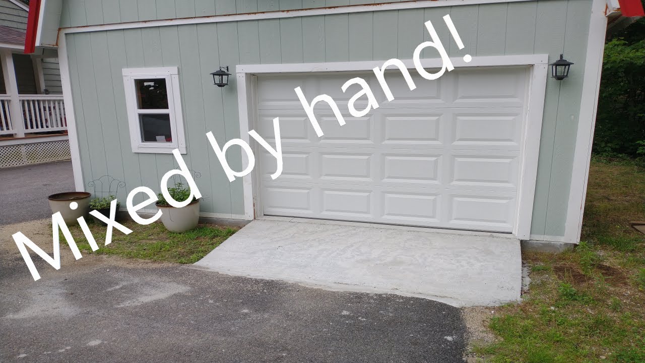 How I made a Concrete Ramp for my Garage